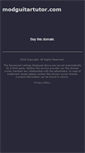 Mobile Screenshot of modguitartutor.com